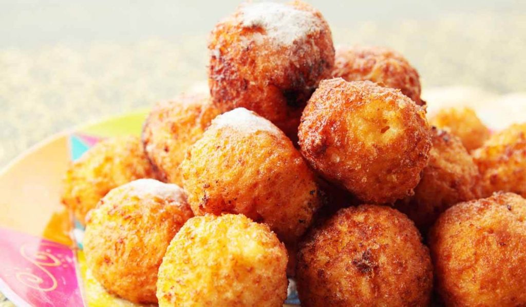 receta bolitas plátano maduro congelados