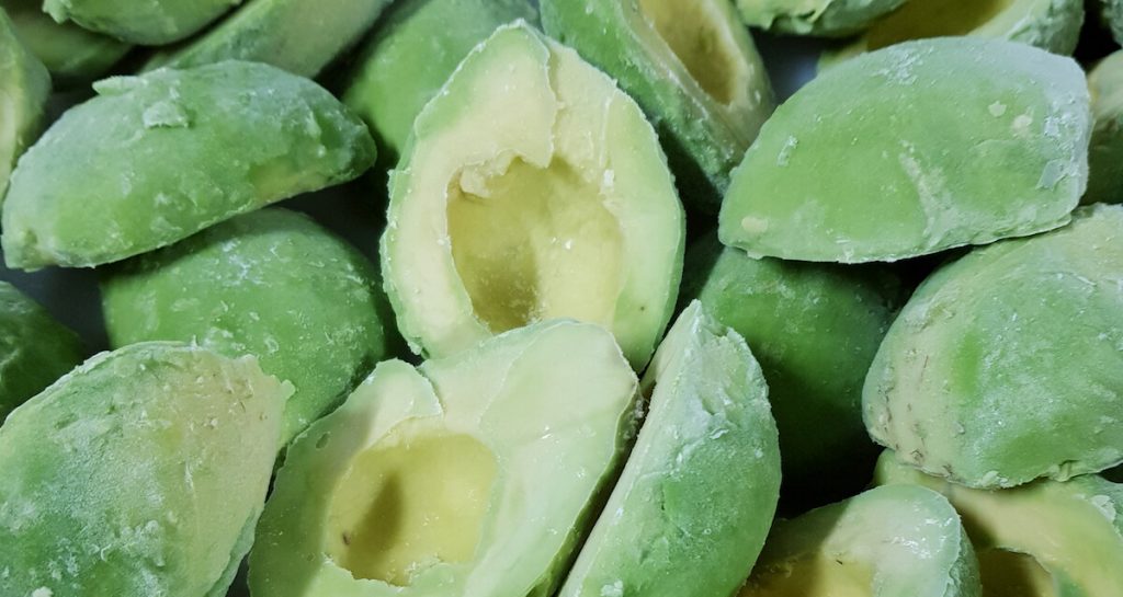 aguacate hass congelado prime freezing system PFS costa rica