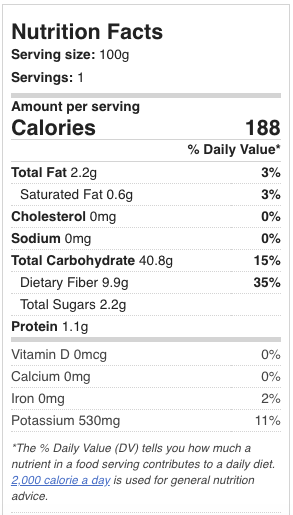 nutrition facts patacones saluzzo tostones sticks