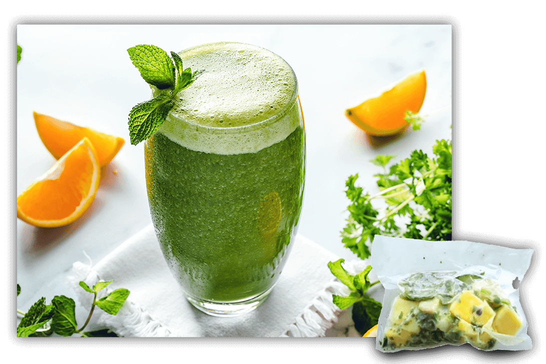 mezcla para batidos green island frutas congelada costa rica