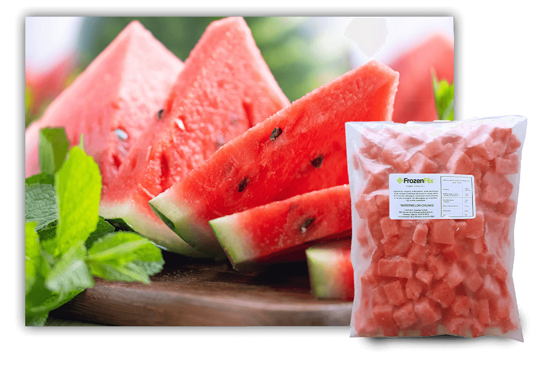 sandia congelada chunks costa rica frozenflix iqf