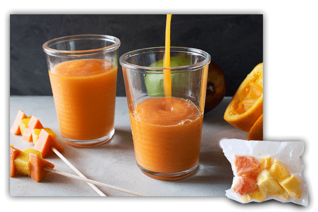 mezcla para batidos summer breeze fruta congelada saluzzo